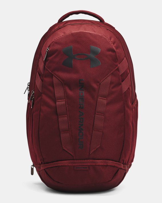 UA Hustle 5.0 Backpack, Red, pdpMainDesktop image number 0